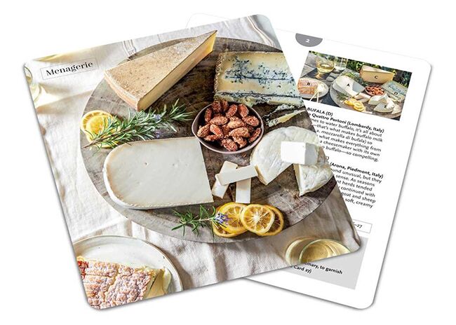 This is a picture of the Cheese Boards Deck, offered by Fromagination.