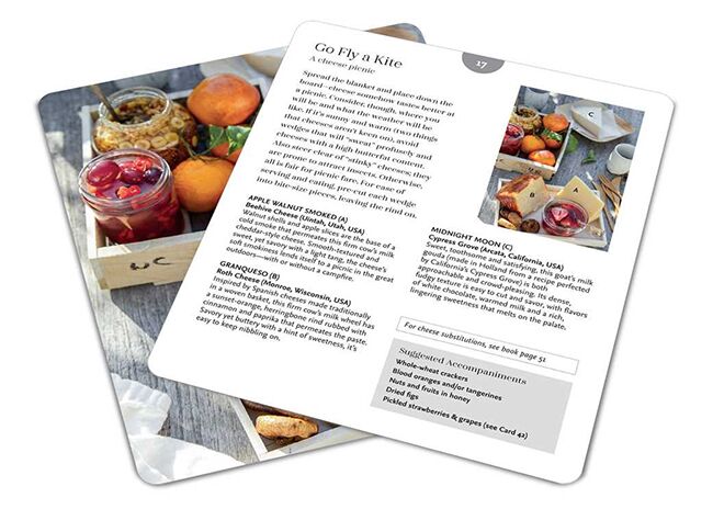 This is a picture of the Cheese Boards Deck, offered by Fromagination.
