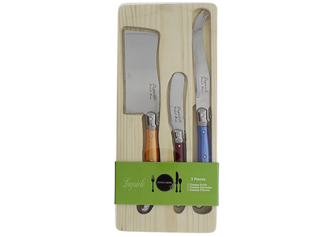 Multi-Colored Cheese Knives, offered by Fromagination.