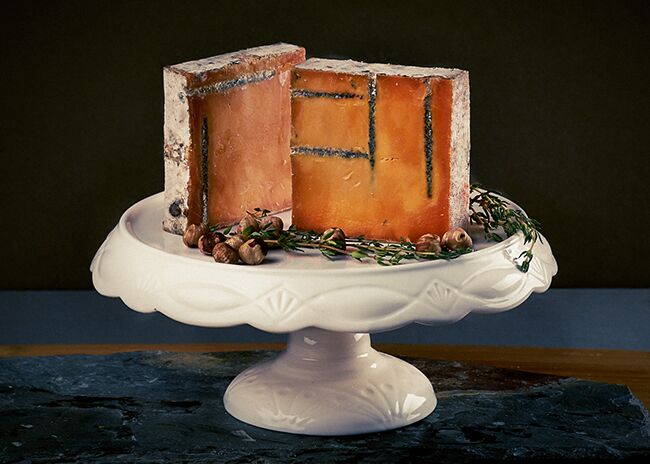 This is a picture of Roelli Cheese Haus' Red Rock cheese, offered by Fromagination.