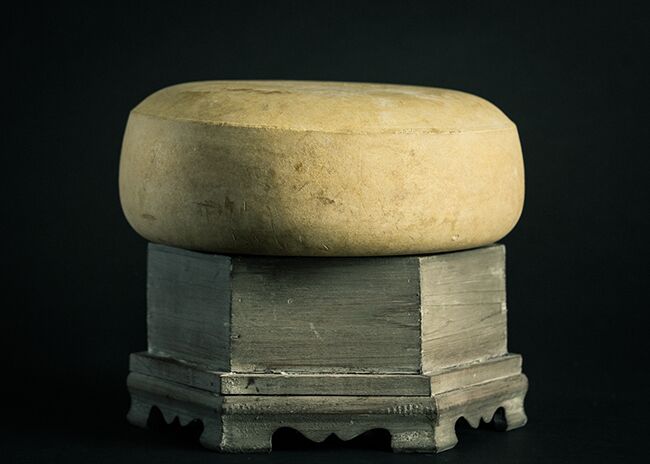 This is a picture of Pleasant Ridge Reserve Cheese, featured by Fromagination