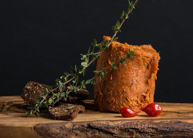 This is a picture of 'nduja spreadable salami, featured at Fromagination.
