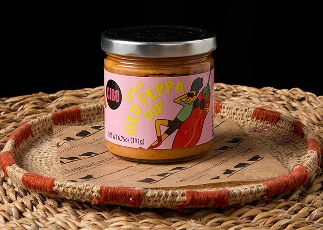 This is a picture of Cibo Spicy Red Peppa Dip, offered by Fromagination.
