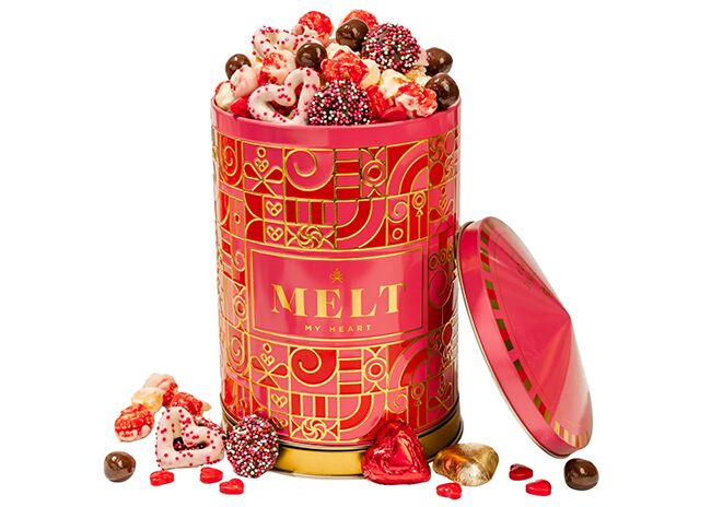 This is a picture of the Musical Valentine Snack Tin, offered by Fromagination.