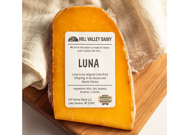 This is a picture of Hill Valley Dairy's Luna cheese, offered by Fromagination.