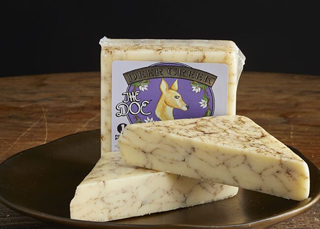 This is a picture of Deer Creek Doe cheese.