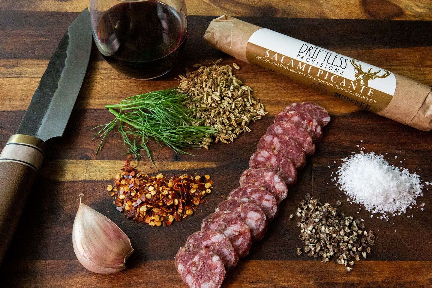 Driftless Provisions Venison Salami Picante