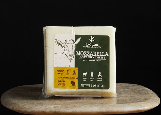 This is a picture of Goat Milk Mozzarella cheese, offered by Fromagination.